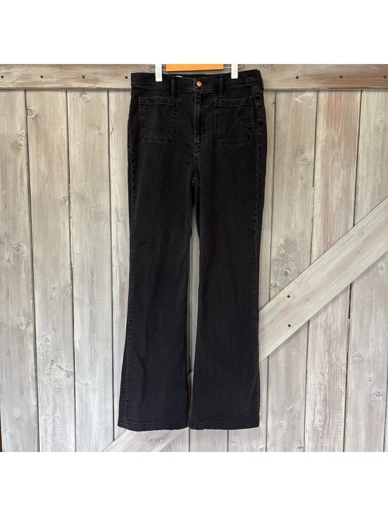 GAP Denim - Gap ’70s Flare High Rise Jeans Size 14 Tall | Dark Wash Stretch Denim